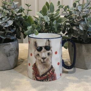 strawberry street llama coffee mug